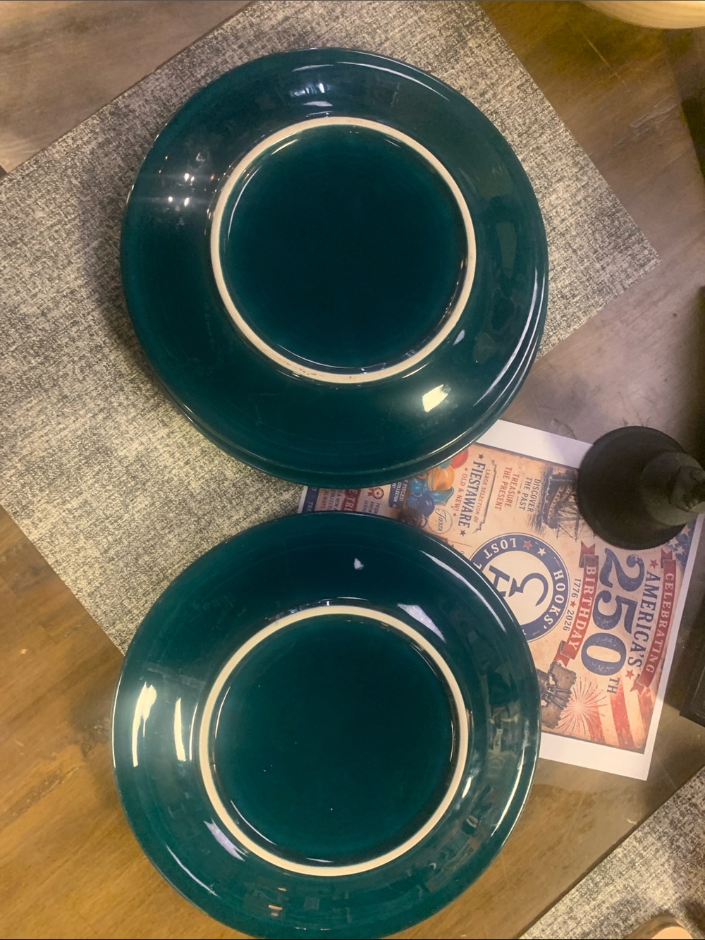 Fiesta Juniper Dinner Plates Set of 6 - Picture 3 of 3